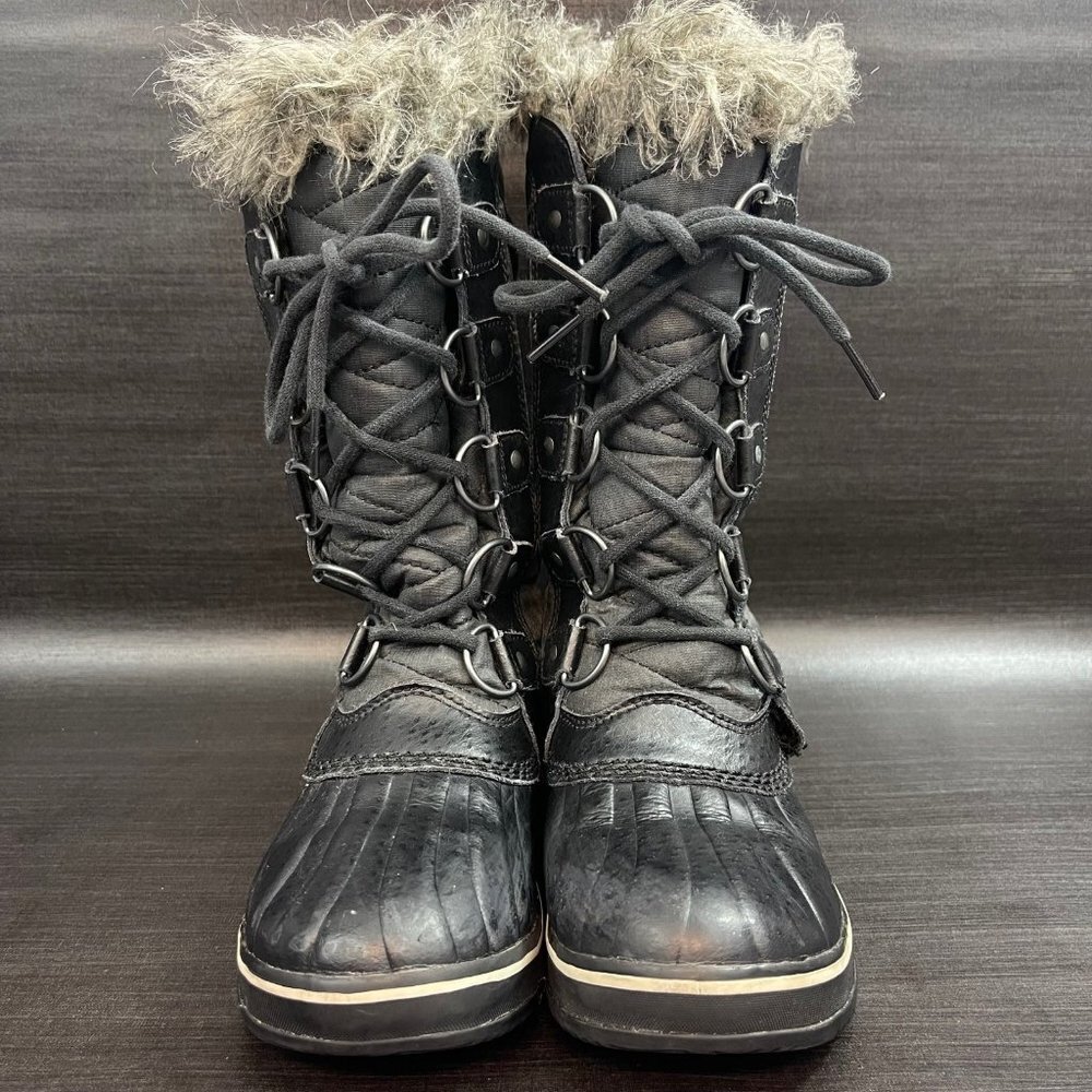 Sorel Tofino II Women’s size 5 Waterproof Black Winter Lined Faux Fur Boots - Picture 7 of 12